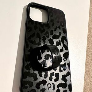Midnight Leopard iPhone 12 Pro Max Loopy Phone Case